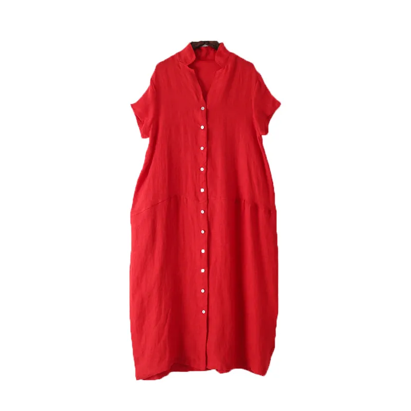 Red Women Summer casual Dresses Long Women Dresses AMT962337