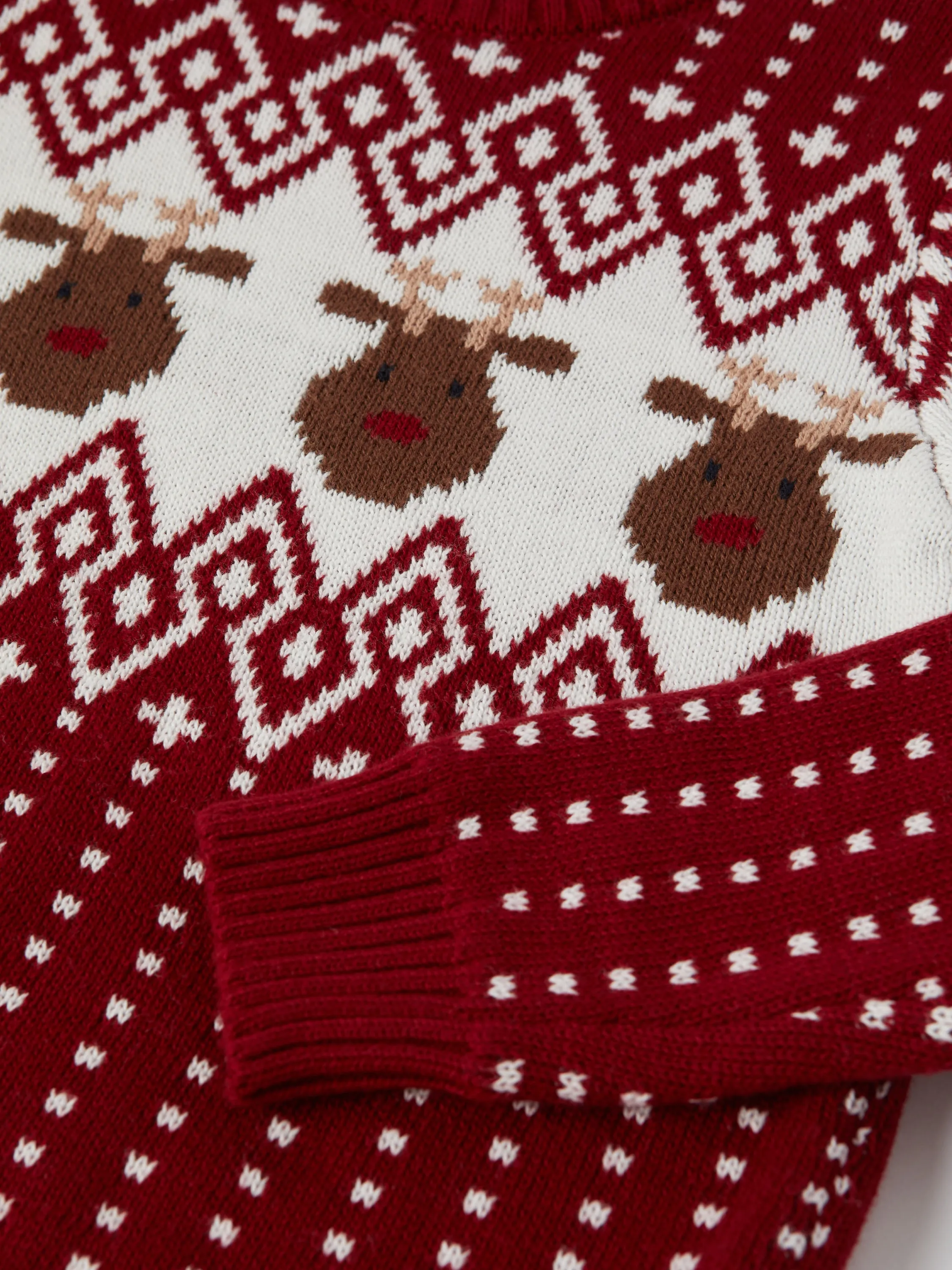 Reindeer Fairisle Kids Jumper