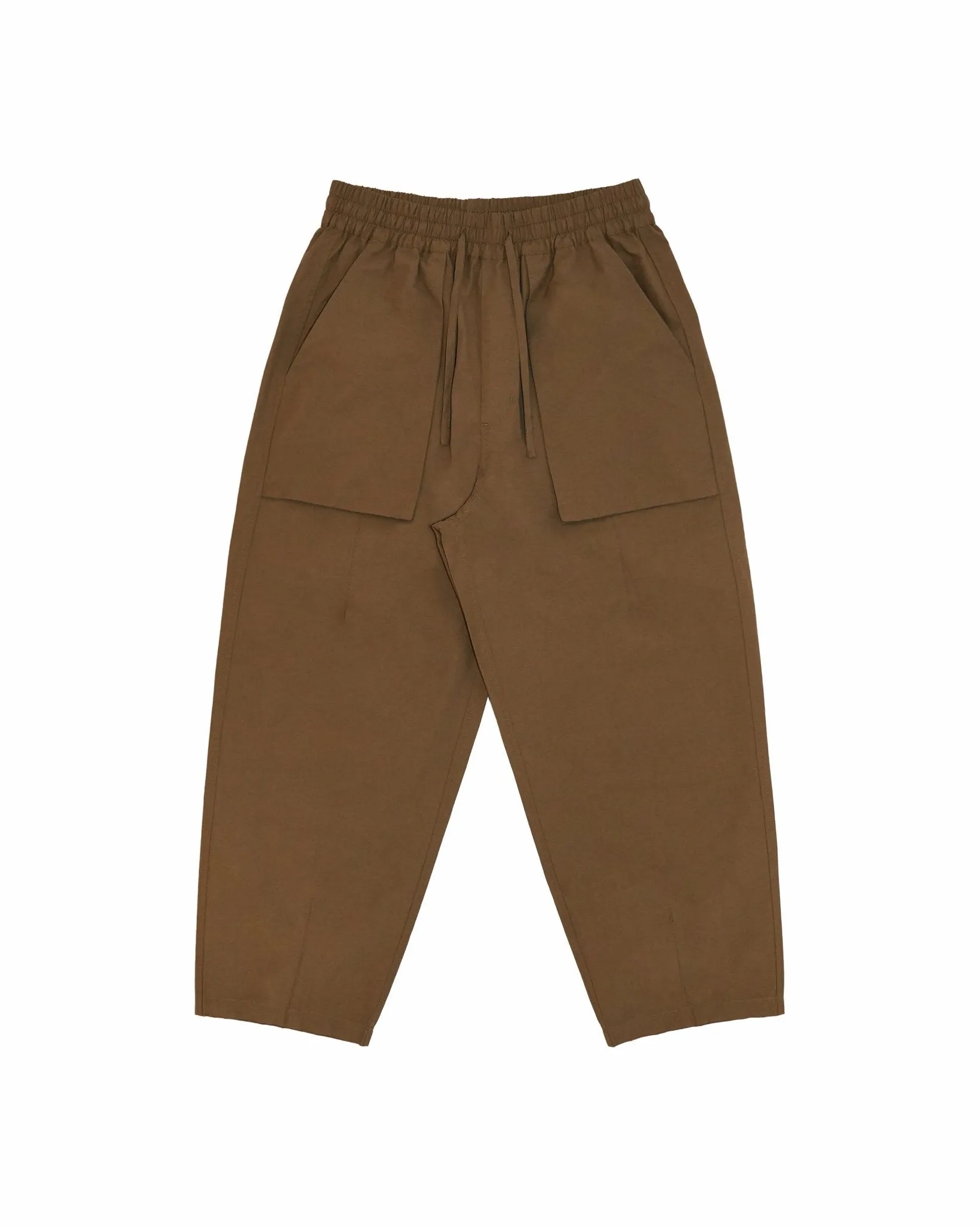 Relaxed Elasticated Trousers - Amber