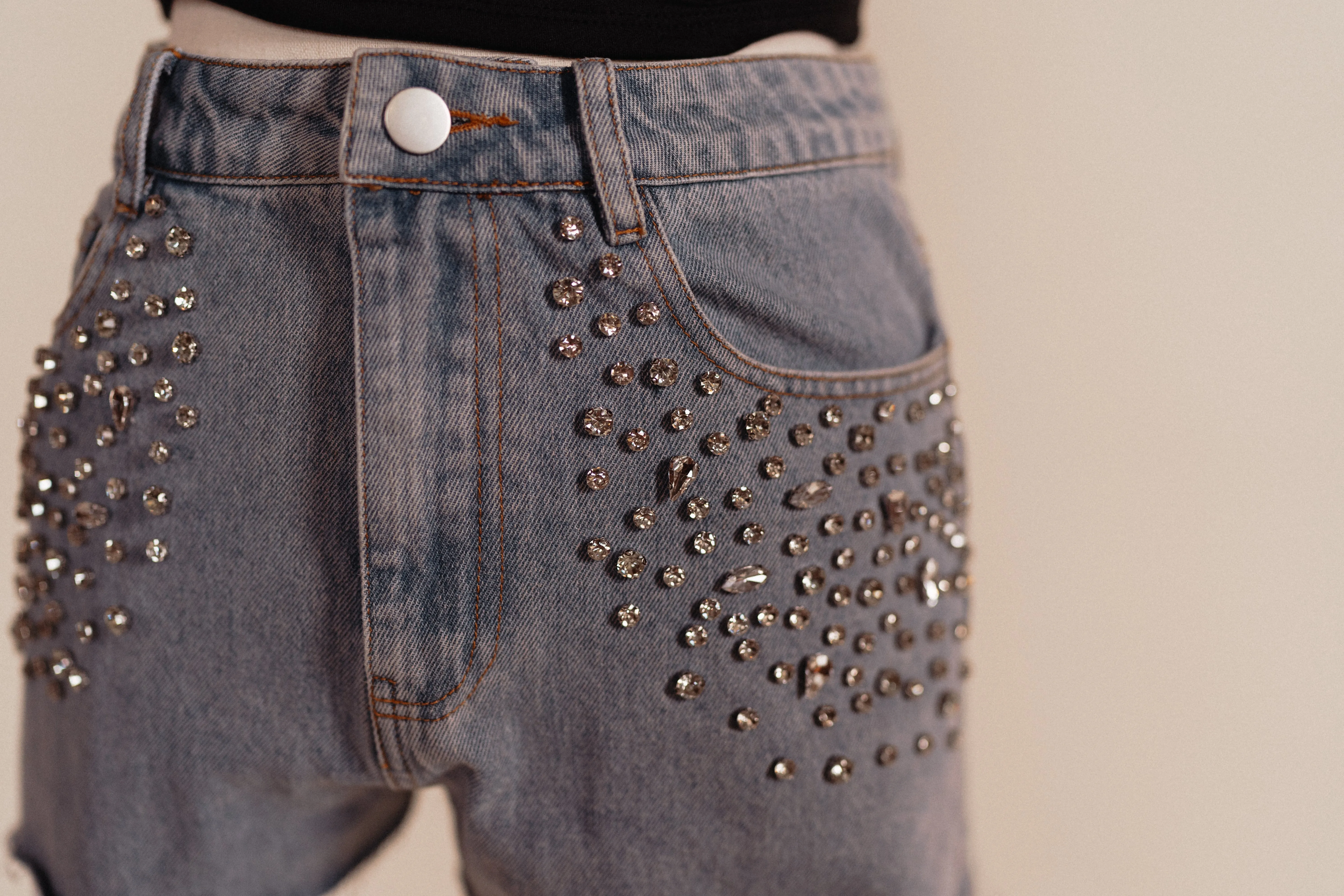 Rhinestone Princess Shorts