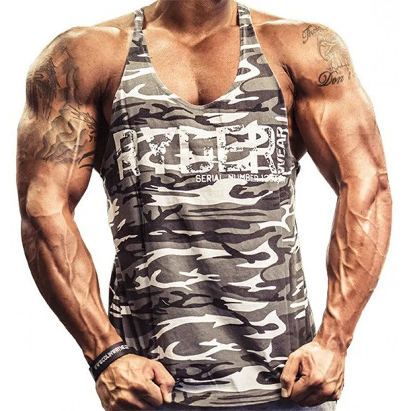 Ryder Camouflage Print Tank Tops