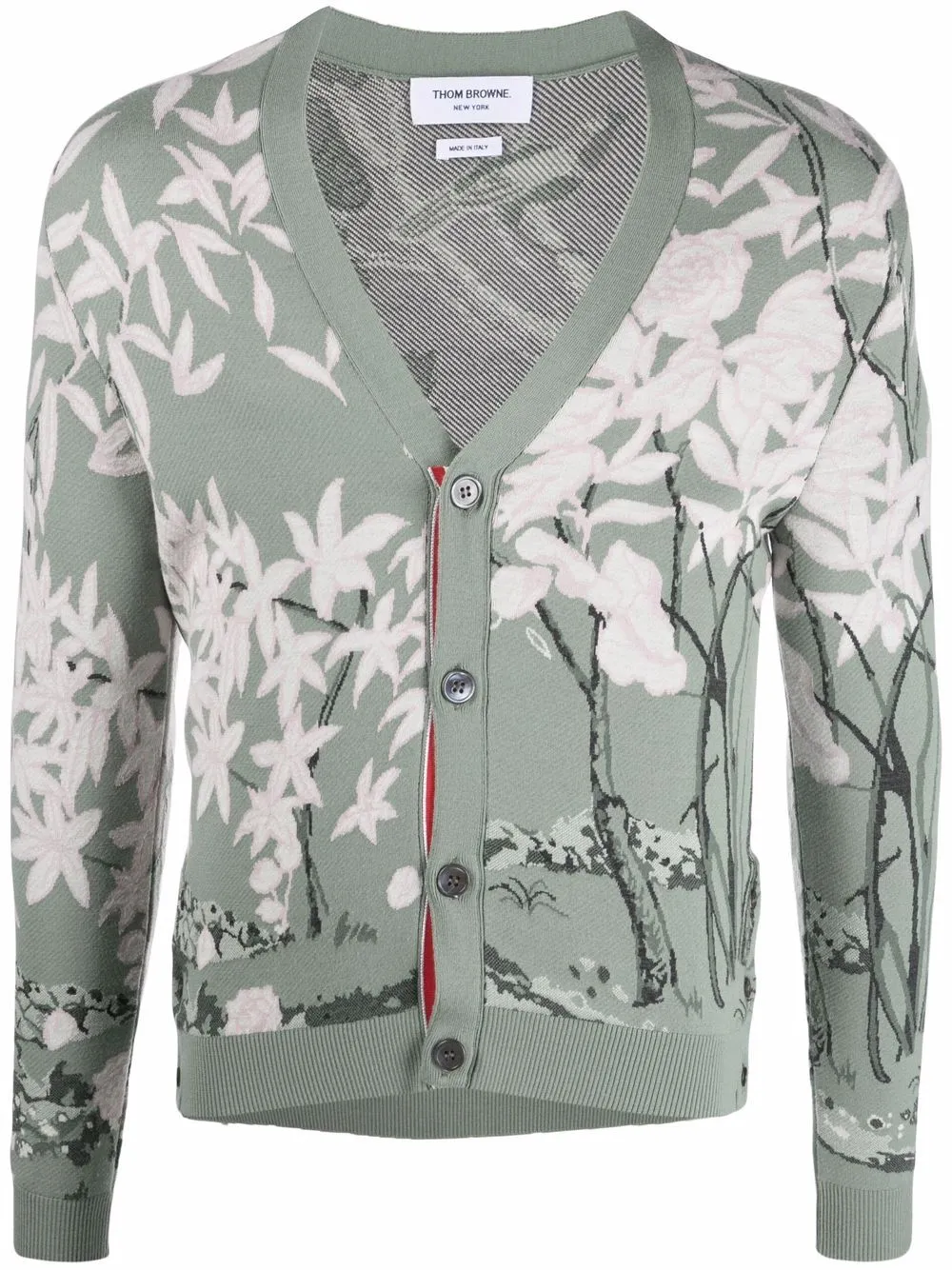 Seasonal Toile Jacquard Cardigan