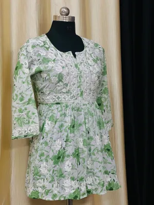 Short Chikankari Gowns