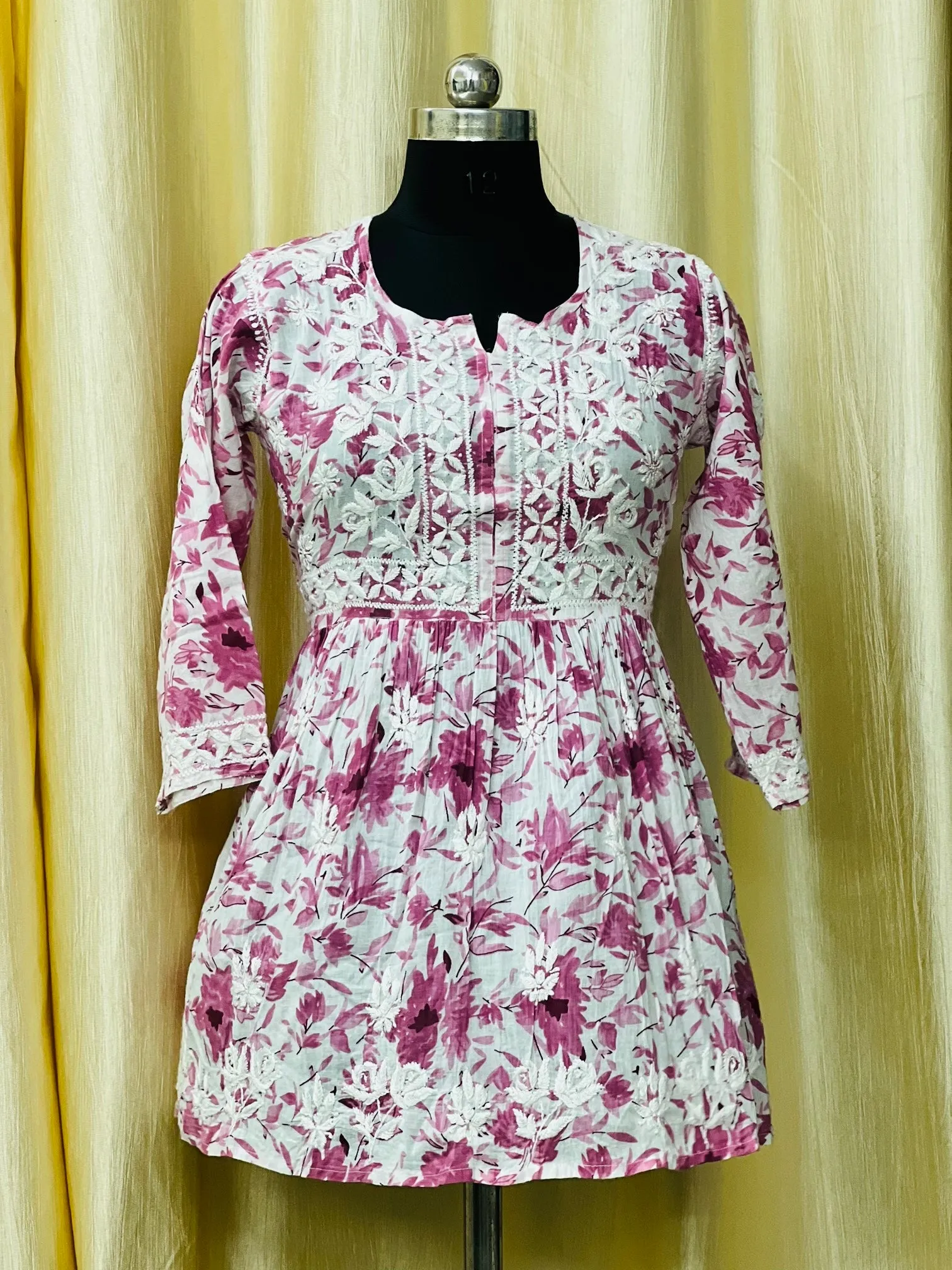 Short Chikankari Gowns