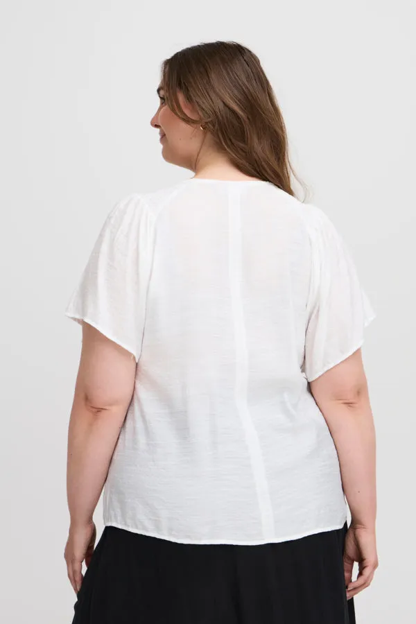 Simple Wish Mea Blouse in White