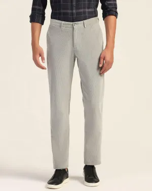 Straight B-90 Casual Grey Textured Khakis - Magna