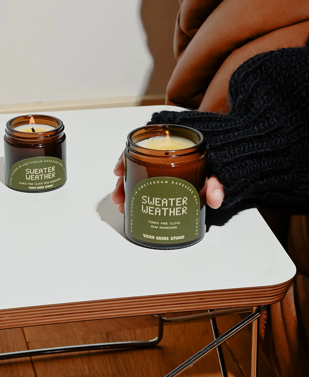 SWEATER WEATHER - Rapeseed Candle TRAVEL SIZE 60ML 12-15 HOURS