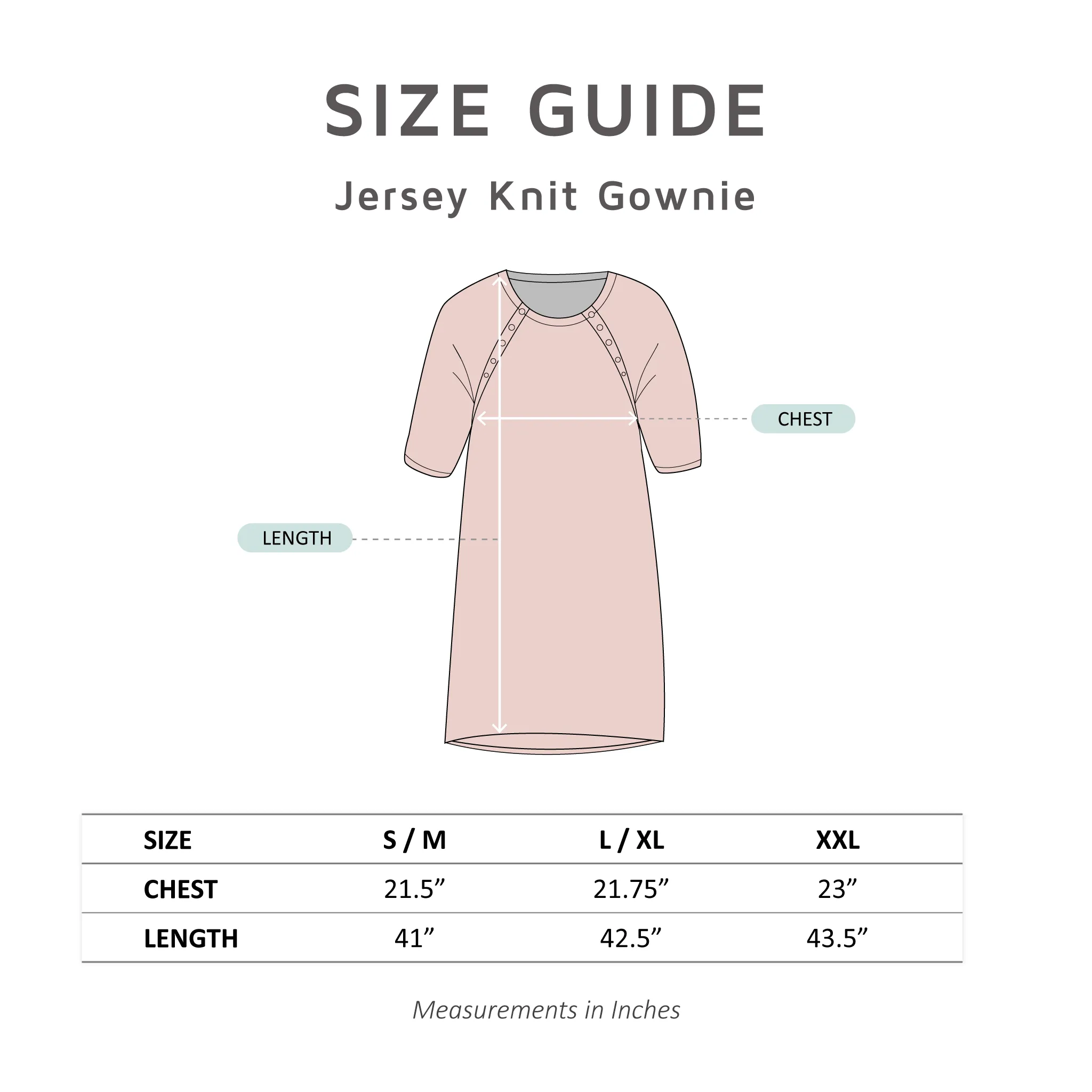 Teal Jersey Knit Patient Gownie