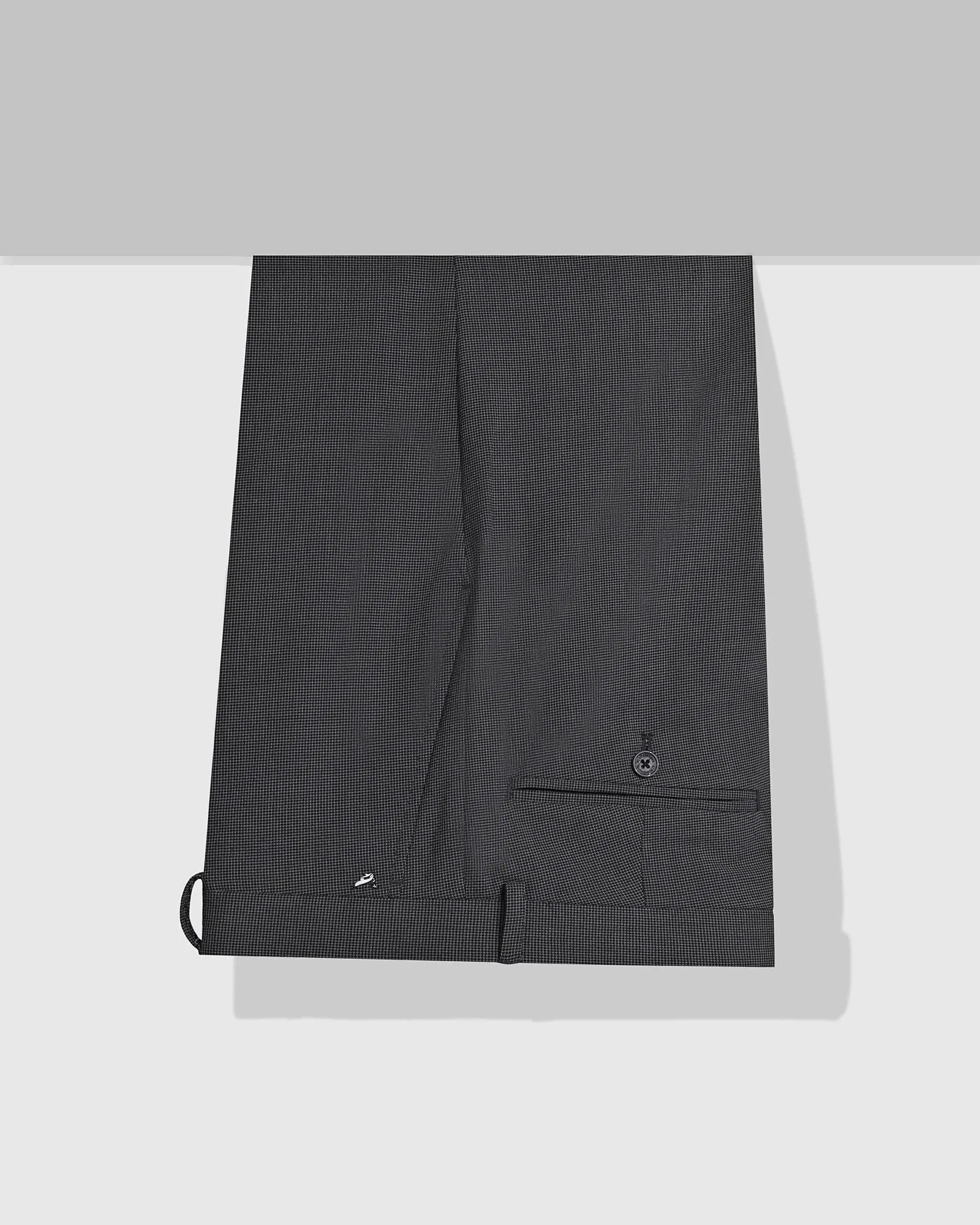 Temp Tech Slim Comfort B-95 Formal Charcoal Textured Trouser - Duke