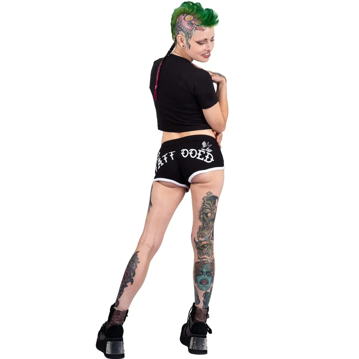 Traditional Tattooed Short Shorts