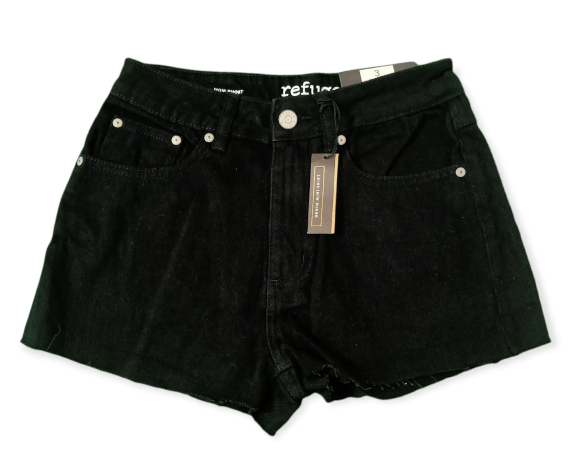 Women Jeans Shorts - Black