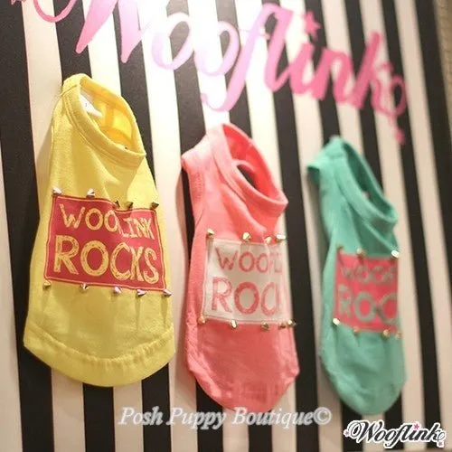 Wooflink Rocks Top - Pink